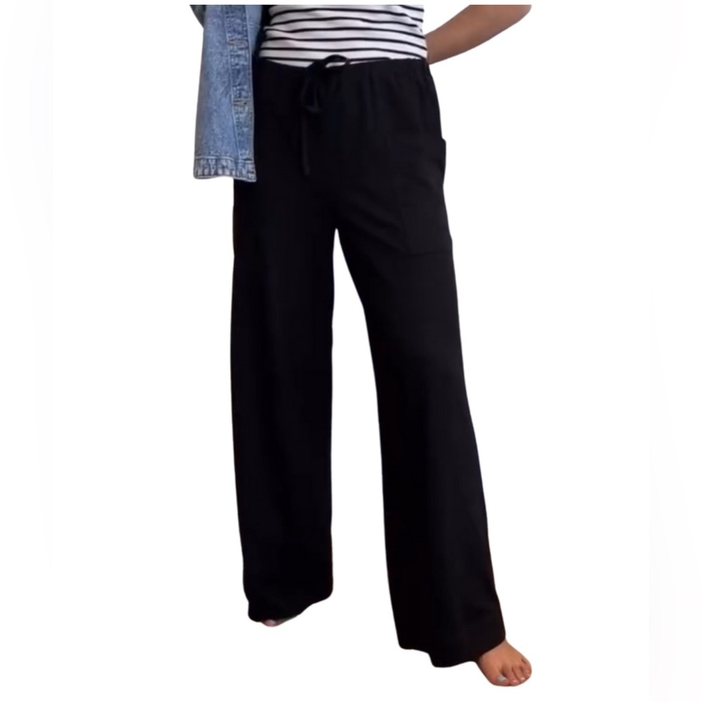 NWT Smash + Tess x Hayley Ryan Knox Cargo Knit Pants | Midnight Black | Size L